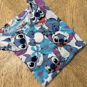 Disney Stitch Tank‎ Top Womens XXL All Over Print Aloha Floral Sleeveless